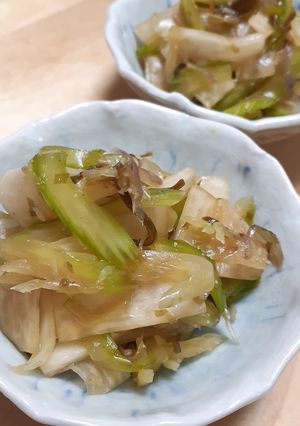 セロリとみょうがの塩昆布和え-レシピのメイン写真
