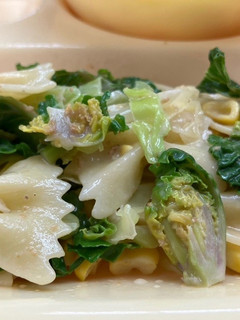 プチヴェールとパスタのサラダ#豊明市給食-レシピのメイン写真