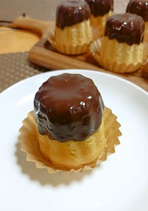 ★低糖質！チョコかけ＊アーモンドケーキ＊-レシピのメイン写真