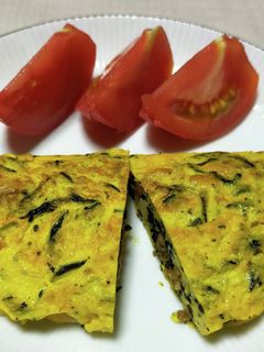 大豆とひじき煮入りオムレツ(卵焼き)-レシピのメイン写真