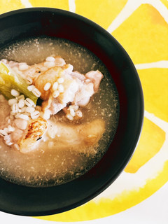 もち麦で簡単参鶏湯(無水鍋QC使用)-レシピのメイン写真