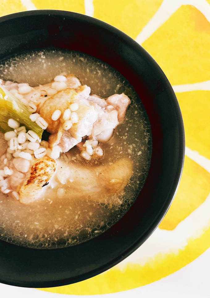 もち麦で簡単参鶏湯(無水鍋QC使用)-レシピのメイン写真