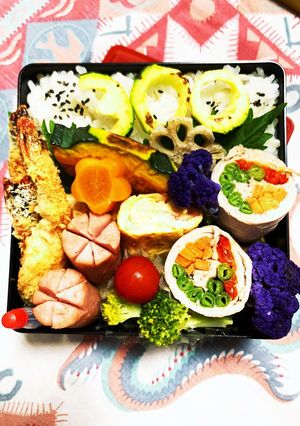 6/25ﾖｯﾁｬﾝ300エビフライ弁当-レシピのメイン写真