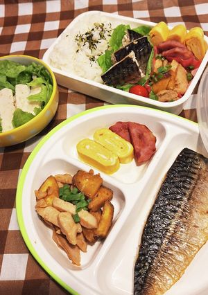 高１男子弁当ナシの日のランチ240625-レシピのメイン写真