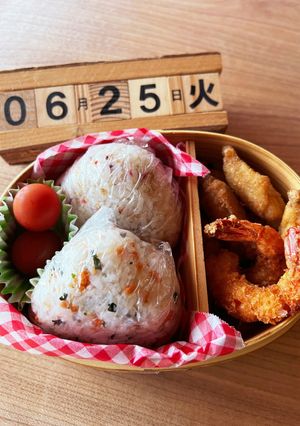 2024.6/25 高校生男子お弁当-レシピのメイン写真