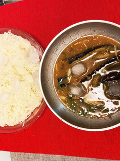 揚げなす味噌つゆの冷やしそうめん-レシピのメイン写真