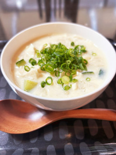 えのきたっぷり豆乳スープ-レシピのメイン写真