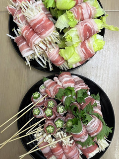 ホットプレートで簡単!豚バラの野菜巻き-レシピのメイン写真