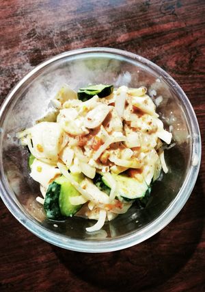 混ぜるだけの胡麻ドレッシングサラダ-レシピのメイン写真