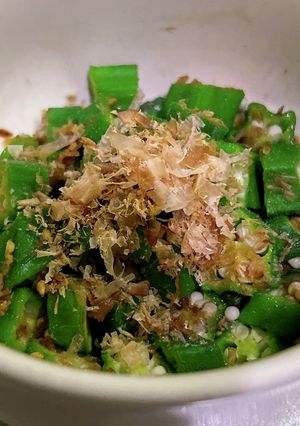 レンジで簡単！オクラおかか和え-レシピのメイン写真