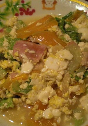 ベーコンと豆腐のチャンプルー-レシピのメイン写真