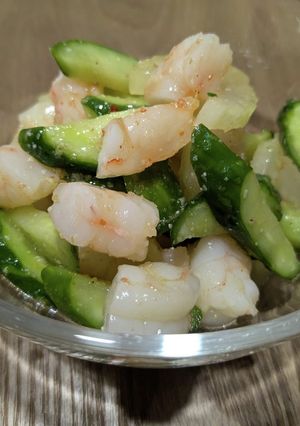 ピリ辛サラダ！海老とセロリのエスニック風-レシピのメイン写真