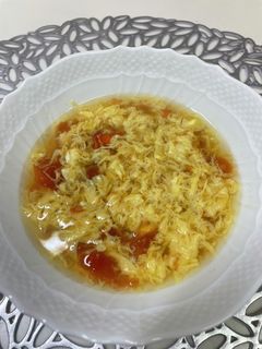 卵とトマトのスープ-レシピのメイン写真