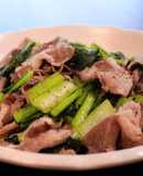 ご飯がすすむ「豚肉と小松菜の塩だれ炒め」
