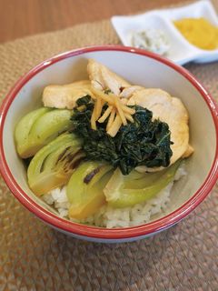 チンゲンサイのすき焼き風ミニ丼-レシピのメイン写真