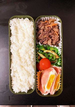 男子高校生弁当 記録14 牛丼-レシピのメイン写真