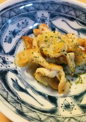 おつまみ一品●鶏皮の塩レモン焼き-レシピのメイン写真