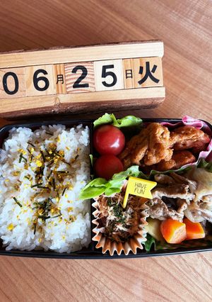 2024.6/26 高校生男子お弁当-レシピのメイン写真