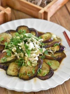焼きなすの薬味たっぷりサラダ-レシピのメイン写真