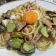 夏野菜たっぷりカルボナーラ
