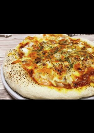 シーフードミックスでアンチョビピザ-レシピのメイン写真