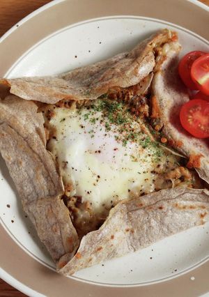 そば粉のガレット・スパイス挽肉-レシピのメイン写真