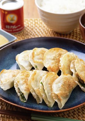 大葉と豚肉のカレー風味はさみ餃子-レシピのメイン写真