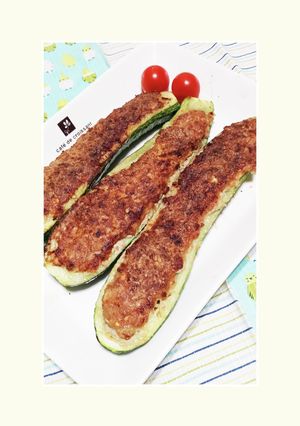 ズッキーニの肉詰め-レシピのメイン写真