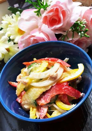 デリ風パプリカのサラダ★ツナマヨぽんG-レシピのメイン写真