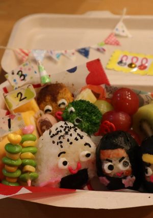 こにぎりくん弁当　運動会編-レシピのメイン写真