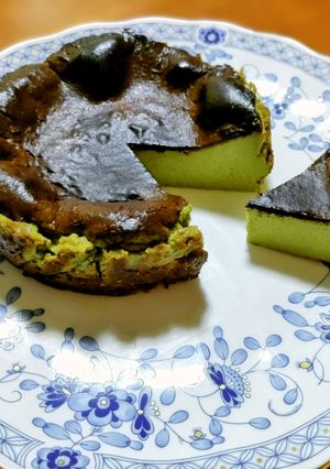 きめ細やか抹茶のバスクチーズケーキ-レシピのメイン写真