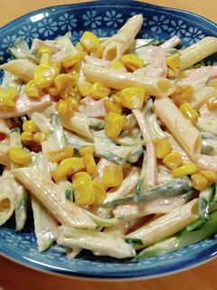 焼きとうもろこしペンネのオーロラサラダ-レシピのメイン写真