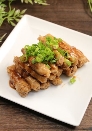 簡単！みょうがの茎の肉巻き-レシピのメイン写真
