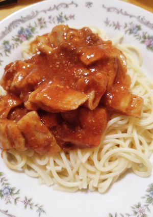 辛口ジャージャー麺風パスタ-レシピのメイン写真