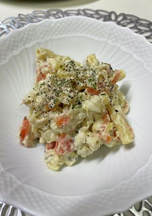 お手軽マカロニ野菜ツナサラダ-レシピのメイン写真