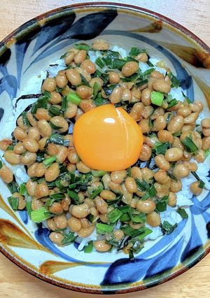 相葉マナブ☆納豆とニラを炒めたTKG-レシピのメイン写真