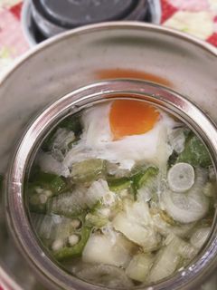スープジャーでオートミール中華粥-レシピのメイン写真