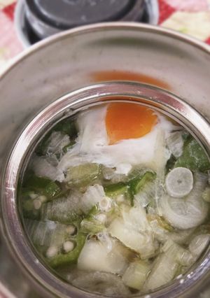 スープジャーでオートミール中華粥-レシピのメイン写真