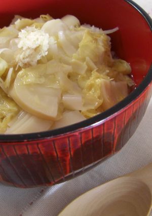 たけのこ＆湯葉　素材を楽しむあんかけ丼-レシピのメイン写真