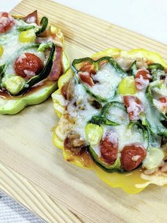 ズッキーニのピザ-レシピのメイン写真