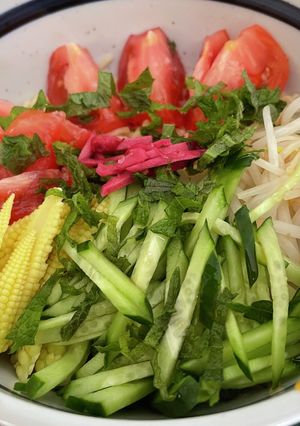 手作りスープで夏の冷やし中華-レシピのメイン写真