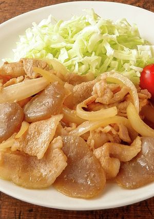 手のし風こんにゃく入り豚肉の生姜焼き-レシピのメイン写真