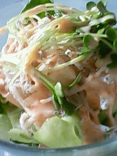 豆腐とジャコのゴマ和えサラダ-レシピのメイン写真