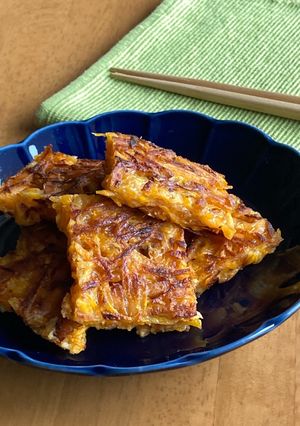 ホクホク食感＊人参とカラムーチョのチヂミ-レシピのメイン写真
