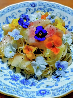 桃の冷製パスタ-レシピのメイン写真