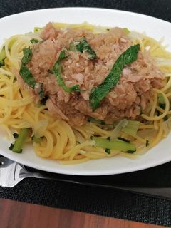 ツナおろしと大葉の冷製パスタ-レシピのメイン写真