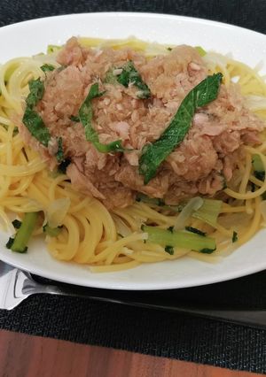 ツナおろしと大葉の冷製パスタ-レシピのメイン写真