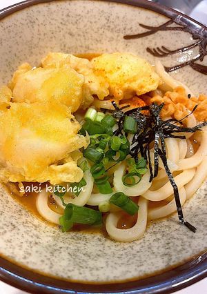 釜玉風ぶっかけうどん-レシピのメイン写真
