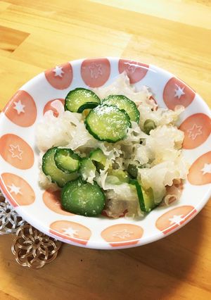 給食の「きゅうりのごま酢あえ」♡きくらげ-レシピのメイン写真