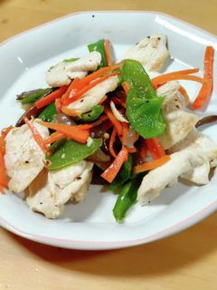 鶏むね薄切り塩野菜炒め-レシピのメイン写真